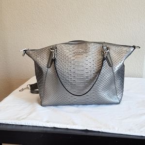 Coach Small Python Embossed Kelsey Satchel